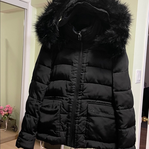 Zara Black Outerwear Puffer Jacket - Picture 1 of 17